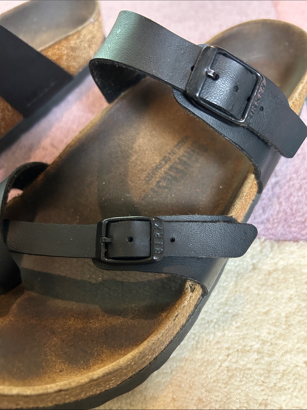 Birkenstock Mayari Black Oiled Leather Sandal size 38.5 - Picture 15 of 17